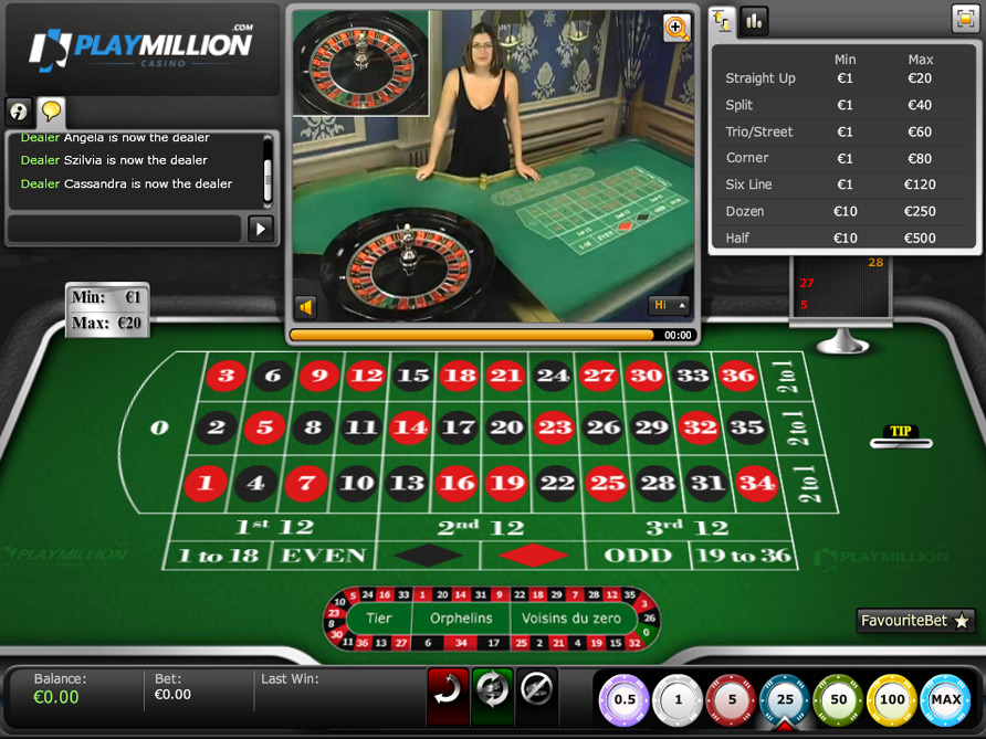 Live roulette games online